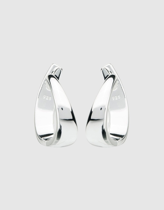 Najo - The Plunge Silver Earrings