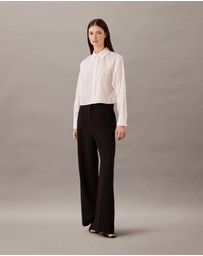 Calvin Klein - Soft Cotton Cropped Shirt