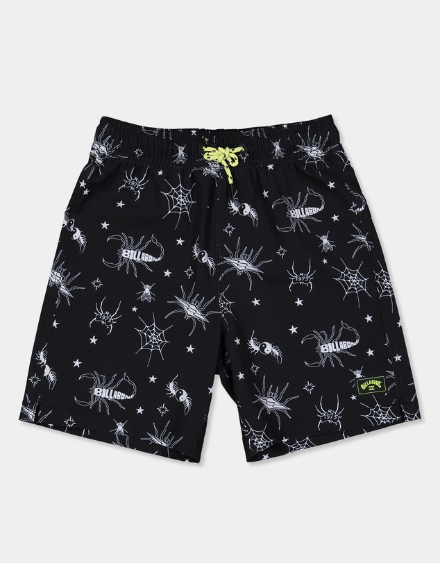 Billabong Kids - Boys 2 to 6 Creatures Layback Boardshorts