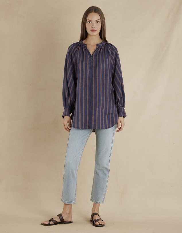 Amelius - Estelle Linen Tunic Blouse