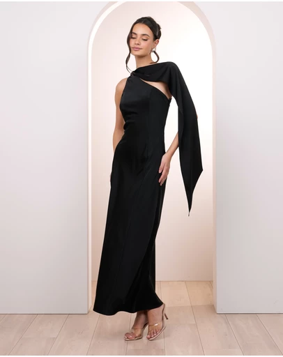 Pilgrim - Kyra One Shoulder Drape Dress