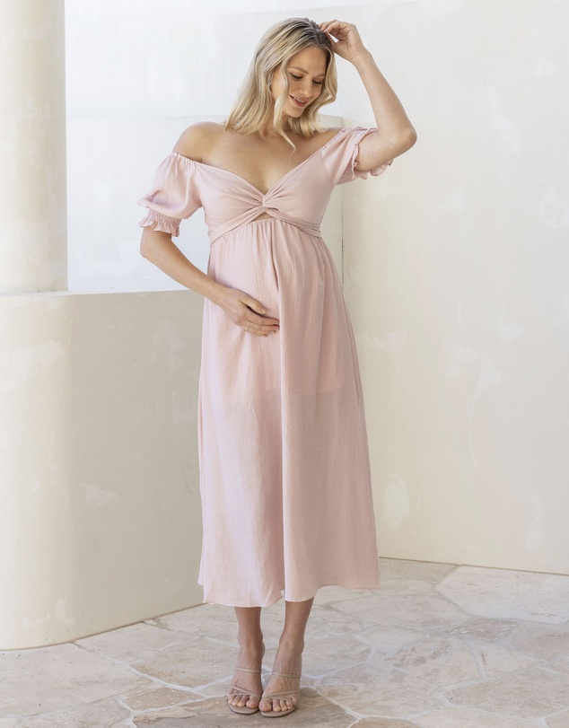 Angel Maternity - Fabia Reversible Tie Maternity Dress