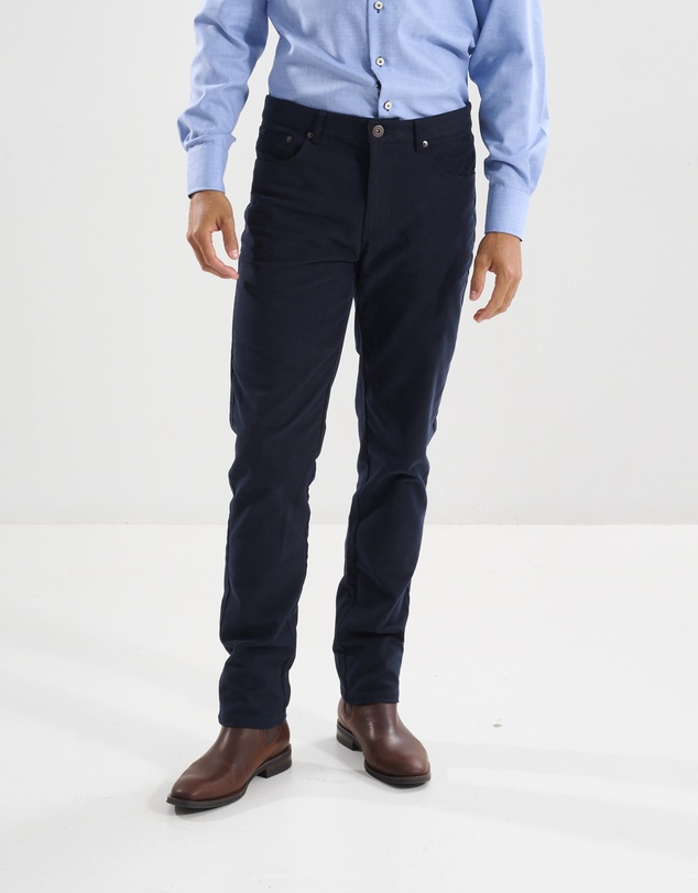 3 Wise Men - 3 Wise Men Ruxton Moleskin Trouser - Navy