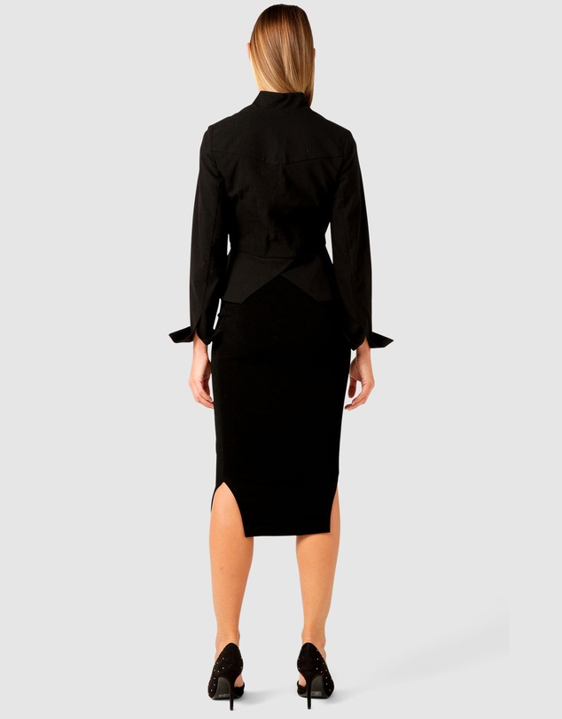 SACHA DRAKE - Front Zip Peplum Jacket