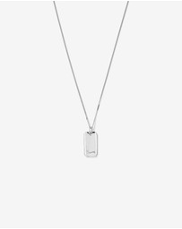 Michael Hill - Dog Tag with Diamonds in Sterling Silver