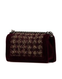Pre-Loved by Azura Reborn - Pre-Loved Old Medium Velvet and Tweed Boy Flap