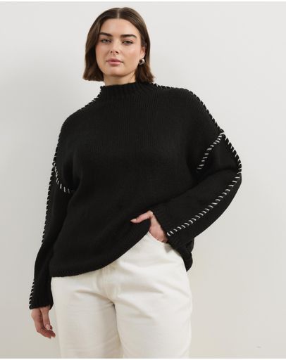 Black & White Topstitch