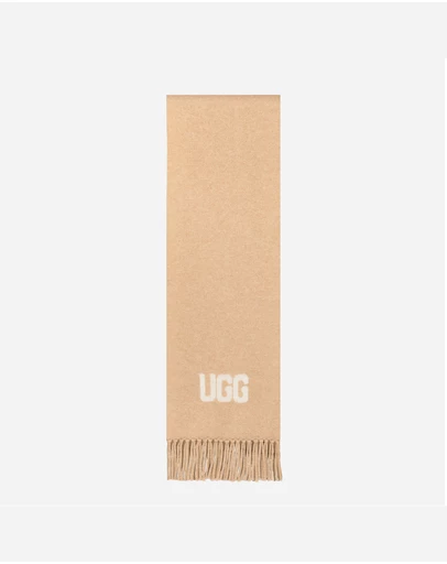Ozwear Connection Uggs - Ugg Logo Cashmere Aus Wool Woven Scarf