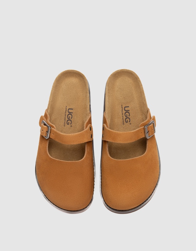EVERAU - Australian Shepherd Ugg Brikon Cow Suede Upper Loafer Oxfords Flats
