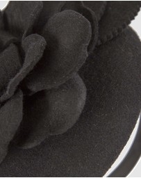 Max Alexander - Felt Black Winter Pillbox Fascinator