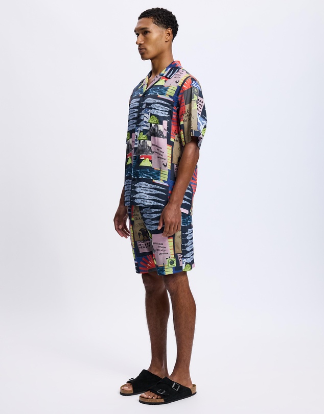 Scotch & Soda - Fave Printed Tencel Regular Fit Bermuda Shorts