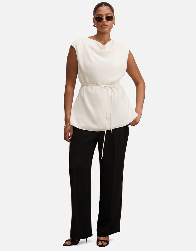 Forever New Curve - Marina Curve Draped Tie Top