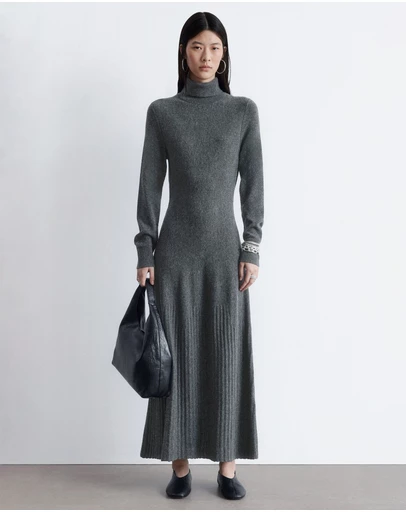 & Other Stories - Merino Wool Turtleneck Maxi Dress
