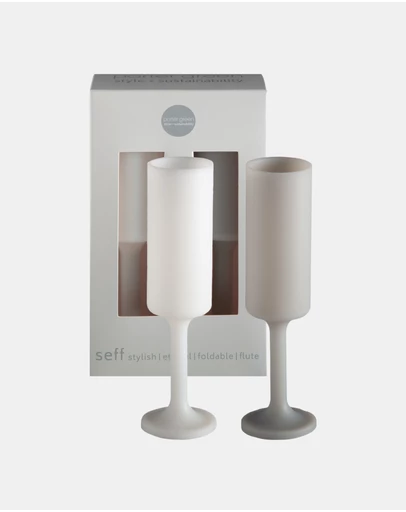 porter green - seff | silicone unbreakable champagne flutes