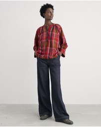 Seasalt - Seasalt Cornwall Pink Moor Grass A-Line Shirt