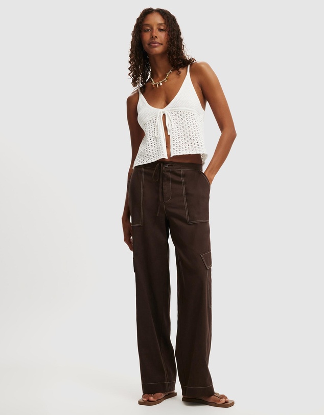 Cotton On - Knit Tie Up Cami