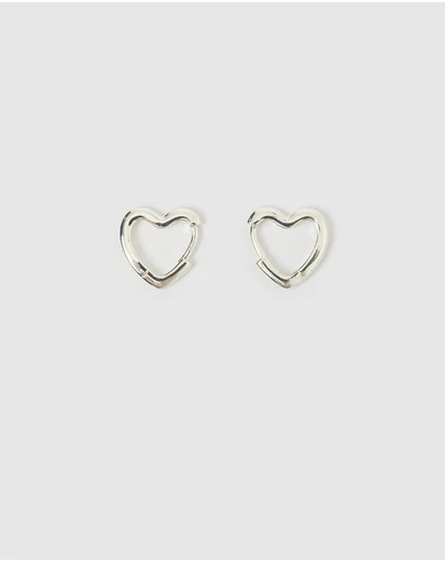 Arms Of Eve - Sweetheart Silver Earrings - Small