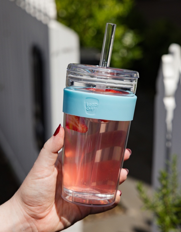 KeepCup - Longplay Cold Cup 16oz Reusable Coffee Cup with Boba Straw Lid