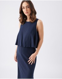 Ripe Maternity - Lena Linen Nursing Dress