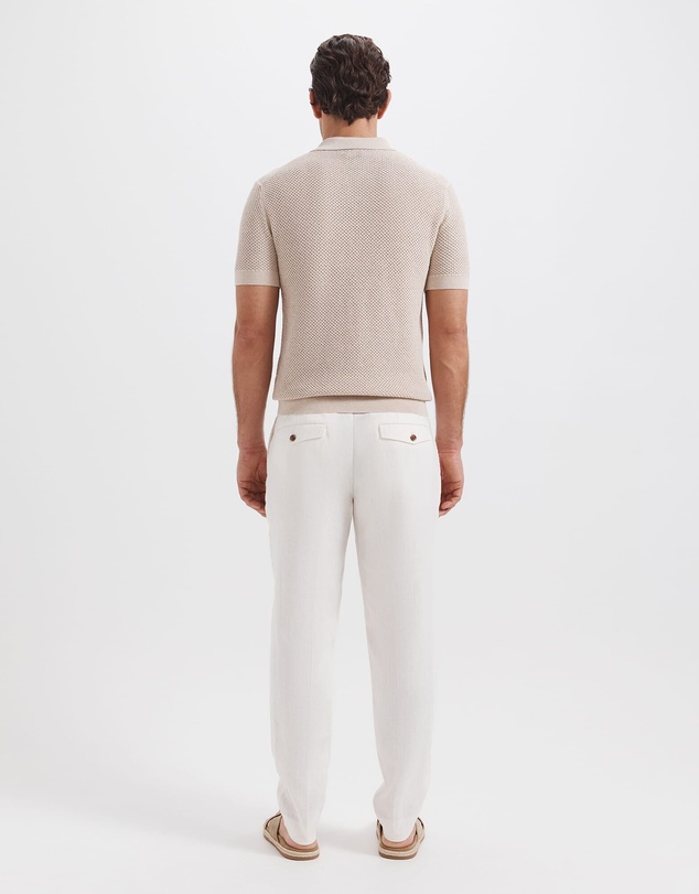 SABA - Dario Crochet Knit Polo
