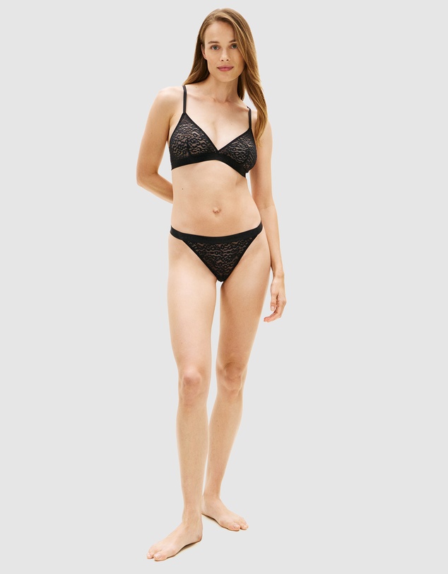 Tommy Hilfiger - Leopard Lace Unpadded Triangle Bra