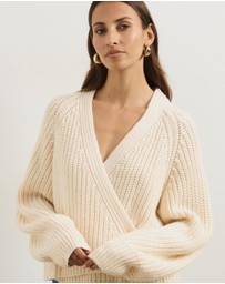 Atmos&Here - Reese Chunky Knit Wrap Cardigan