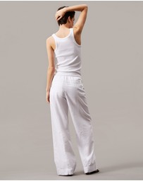 Calvin Klein Jeans - Ribbed Cotton Logo Tank Top