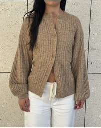 Dazie - Last Call Cinched Knit Cardigan