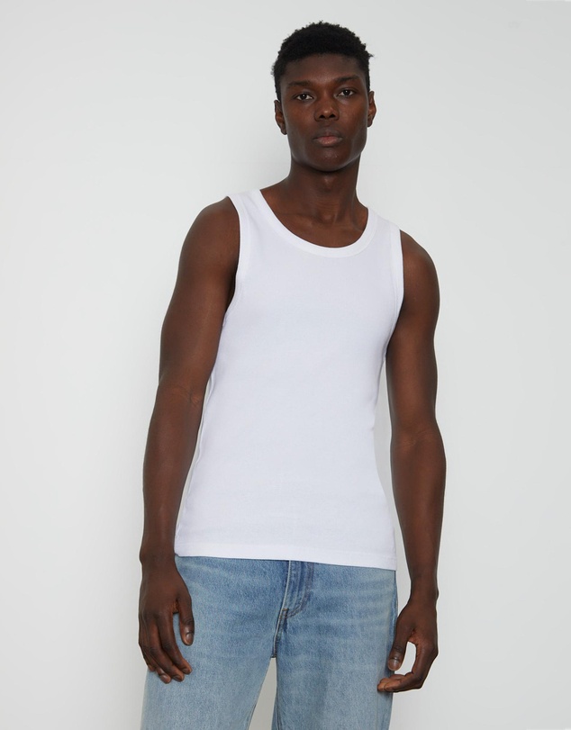 General Pants Co. Basics - Rib Singlet White