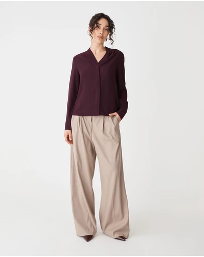 Forcast - Claudia Pleat Neck Blouse