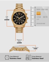 Michael Kors - Lexington Gold Chronograph Watch