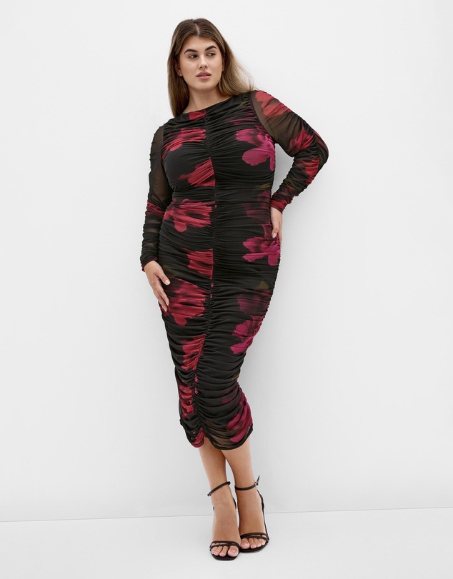 City Chic - Halo Long Sleeve Midi Dress