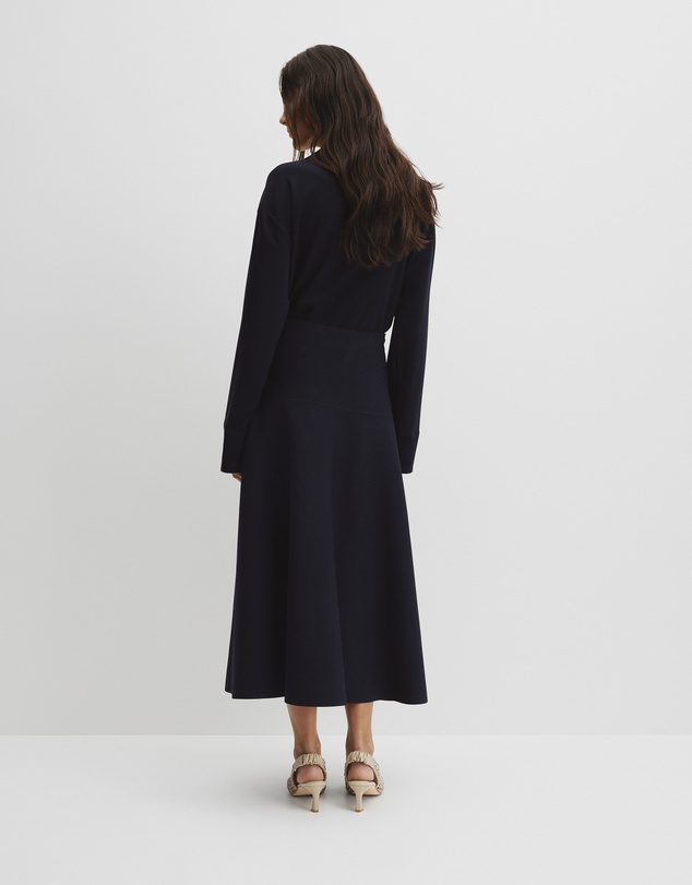 Country Road - Fluted Knit Midi Skirt