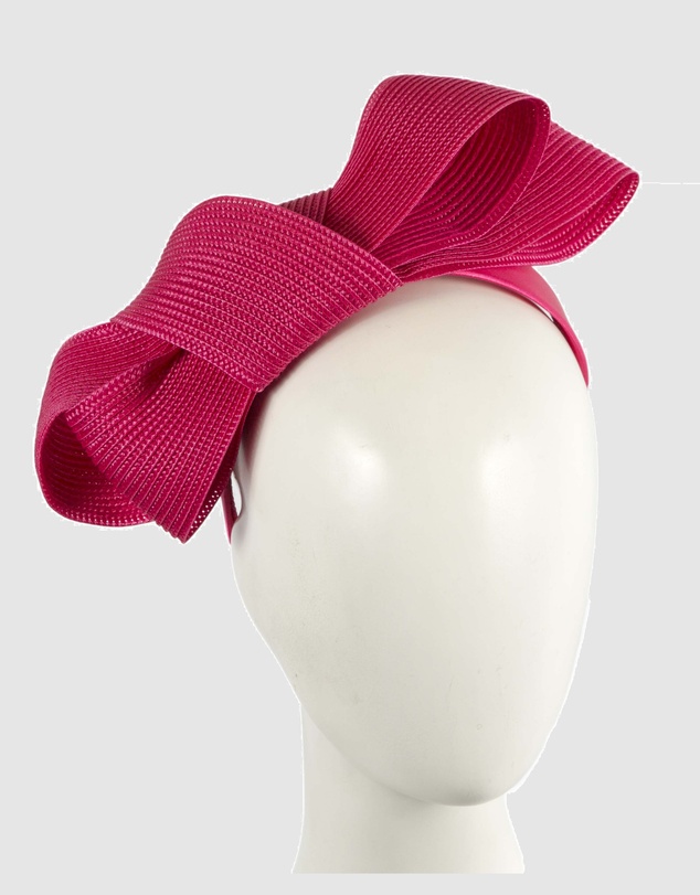 Max Alexander - Fuchsia Bow Racing Fascinator