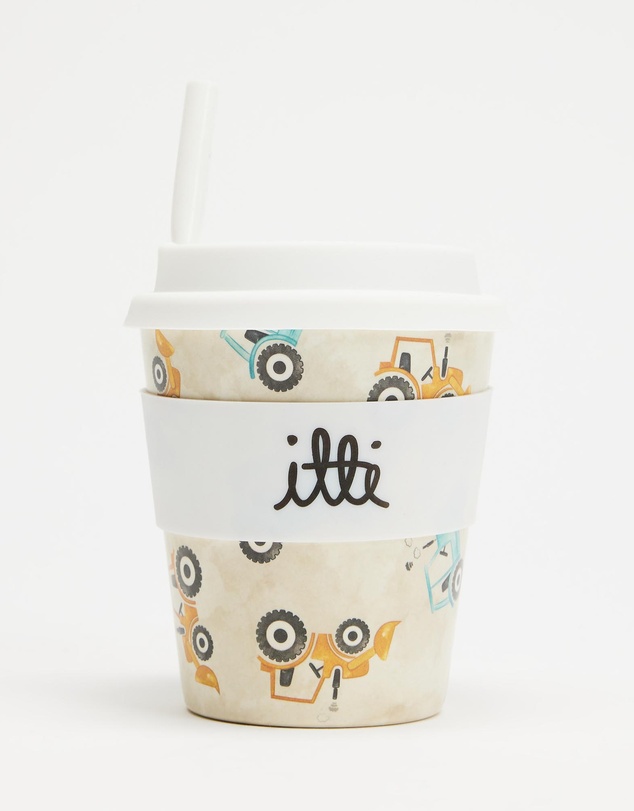itti bitti - 240ml Reusable Baby Cino Cup With 1 Straw - Dozer