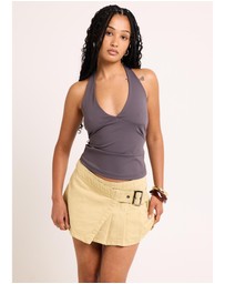 General Pants Co. Basics - Plunge Halter Top