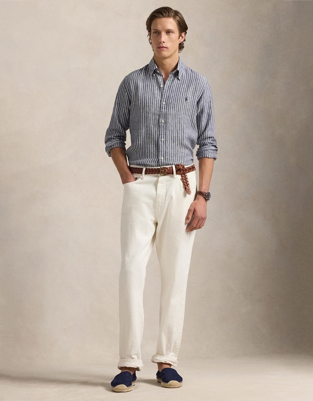 Polo Ralph Lauren - Custom Fit Striped Linen Shirt