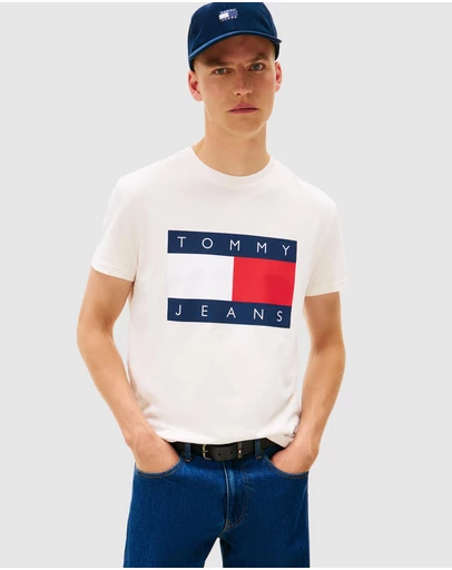 Tommy Jeans - Regular Big Flag Short Sleeve Tee