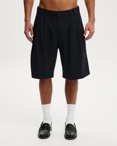 DARK NAVY PINSTRIPE