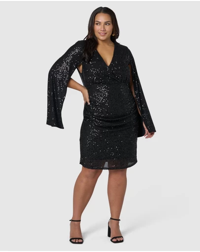 Pink Dusk by Curve Project - One Time Sequin Mini Dress
