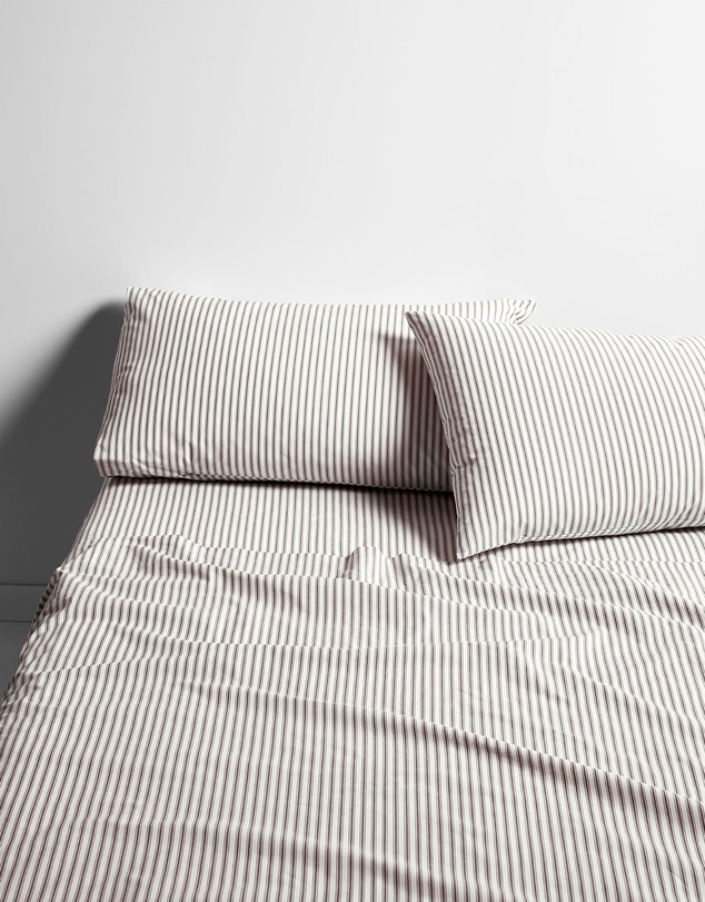Aura Home - Ticking Stripe Sheet Set