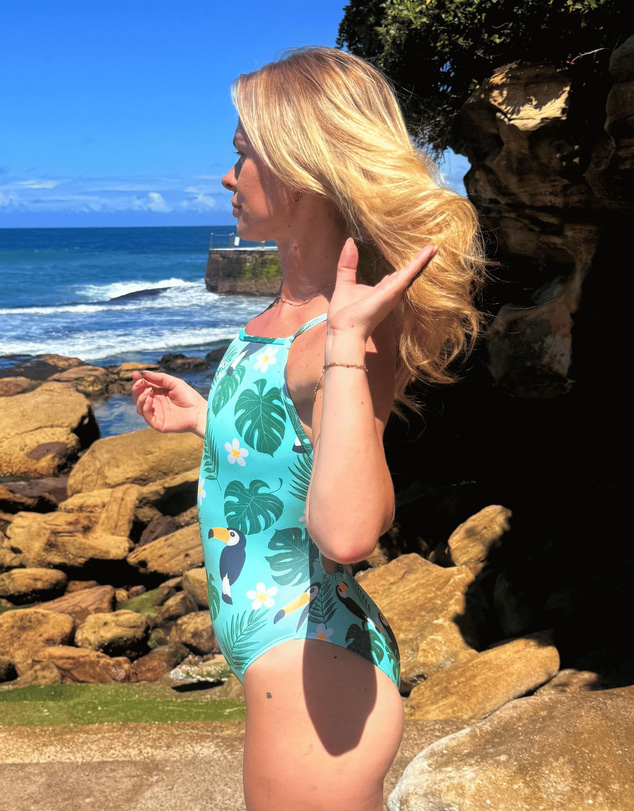 Salty Johnson - Toucan Tango Thin Strap One Piece