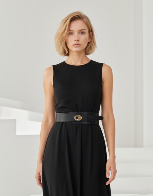 Mossée - Isabella Leather Elastic Belt