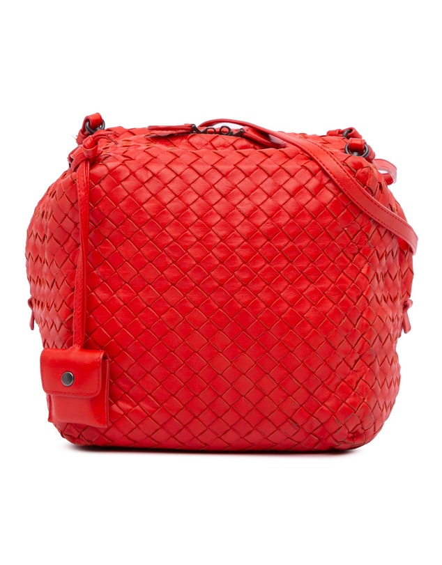 Pre-Loved by Azura Reborn - Pre-Loved bottega veneta Handmade Knitted Leather Bucket Bag with Drawstring Closure and Additional Pouch