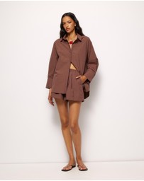 AERE - Della Cotton Oversized Shirt