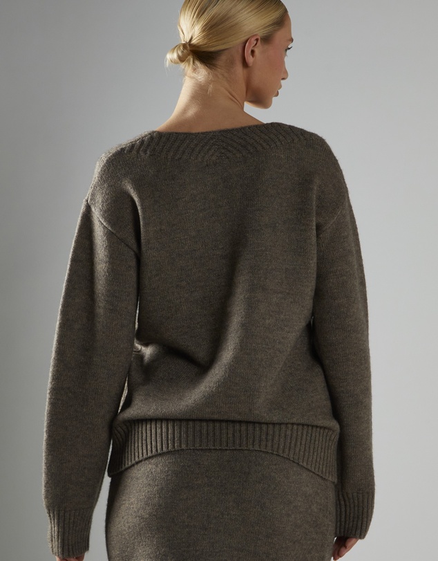 Glamorous - V-neck Cable Knit Jumper