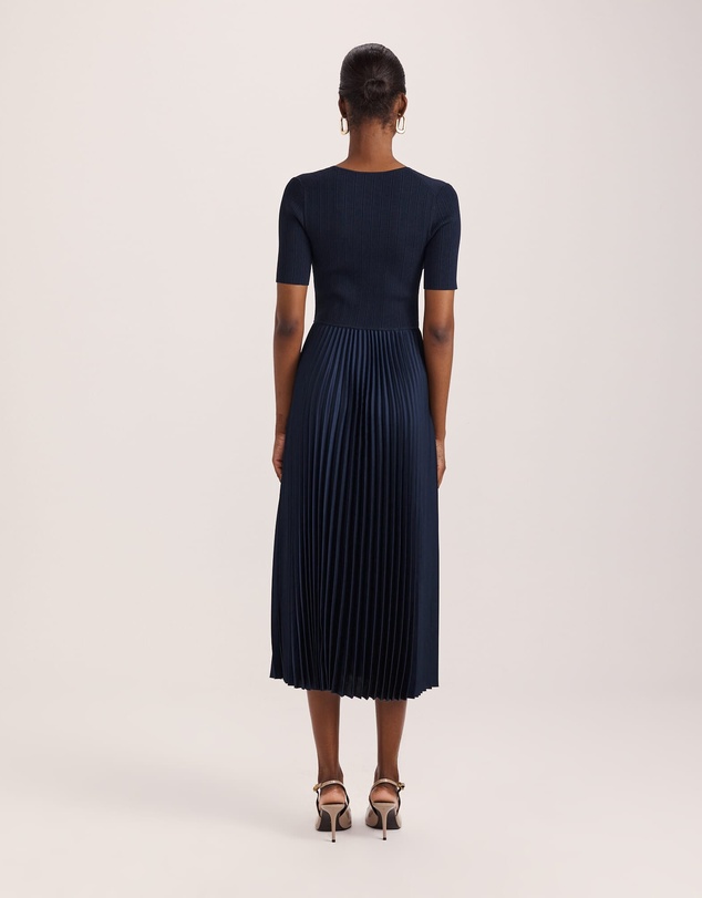 SABA - Vicky V Neck Mixed Media Dress