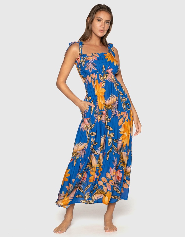 Nip Tuck Swim - Blue Mango Tango Casuarina Dress