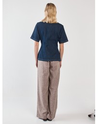 Sass - Abi Fitted Denim Tee