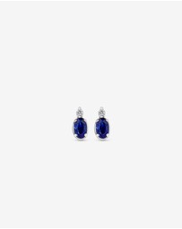 Michael Hill - 0.05 Carat TDW Laboratory-Grown Diamond & Created Sapphire Gift Set in Silver